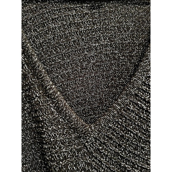 Oversized Metallic Black and Silver Sweater - Picture 2 of 3